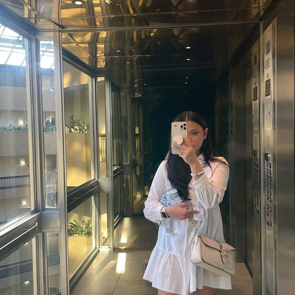 White Long-Sleeve Dress